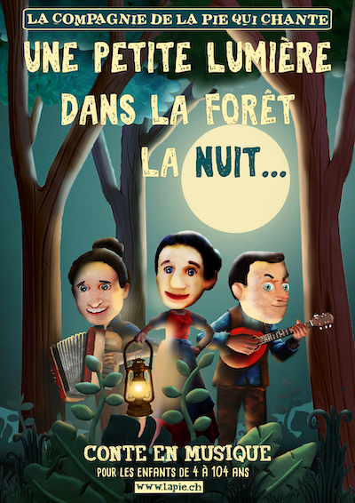 Nuit du Conte / Une petite lumière dans la forêt la nuit